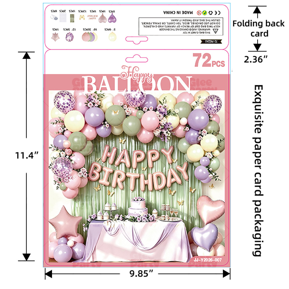 Pastel Birthday Balloon Garland Kit
