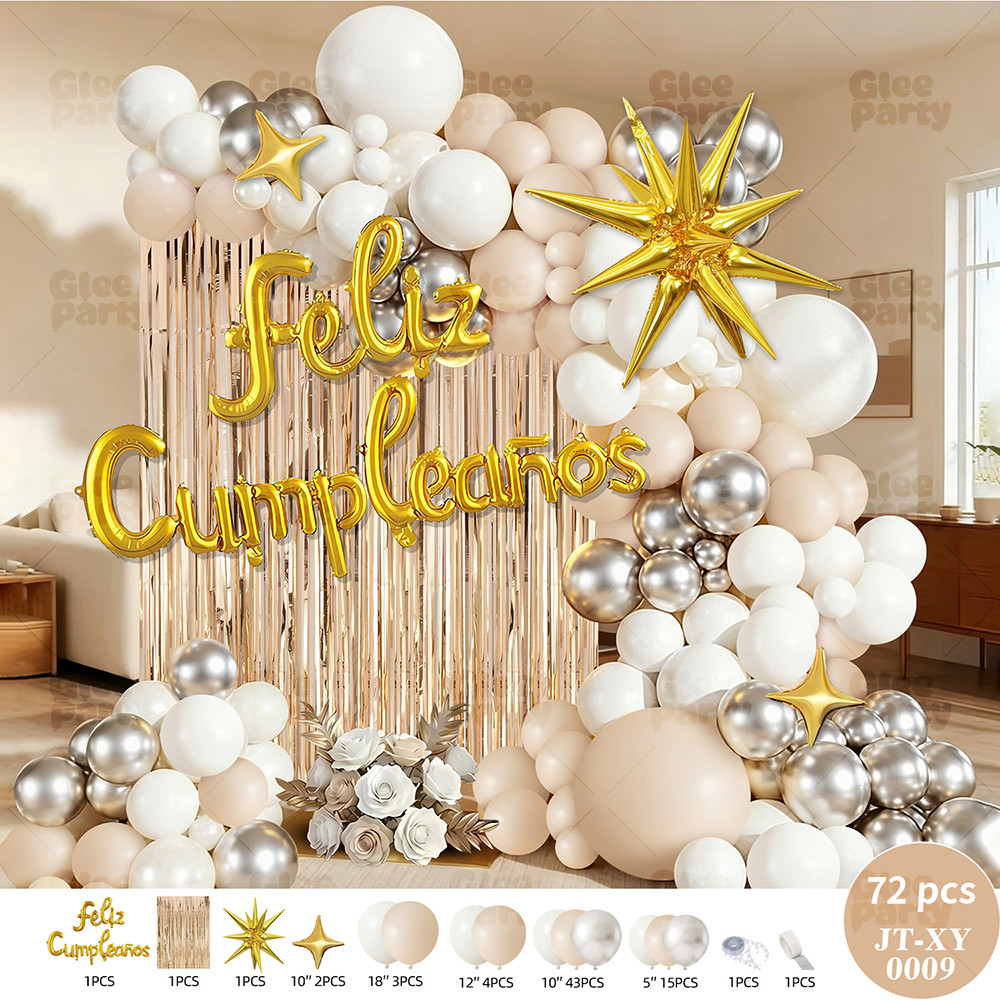 Pastel Birthday Balloon Garland