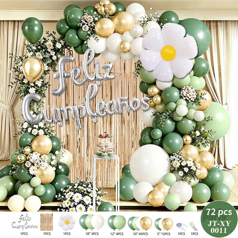 Pastel Birthday Balloon Garland