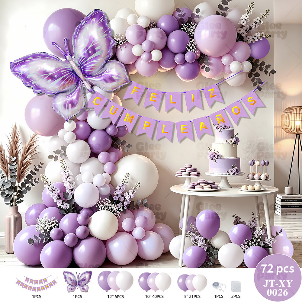 Pastel Birthday Balloon Garland