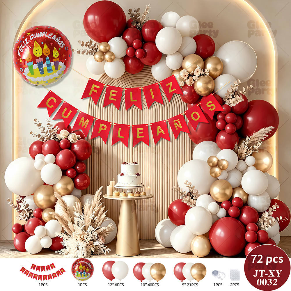 Pastel Birthday Balloon Garland