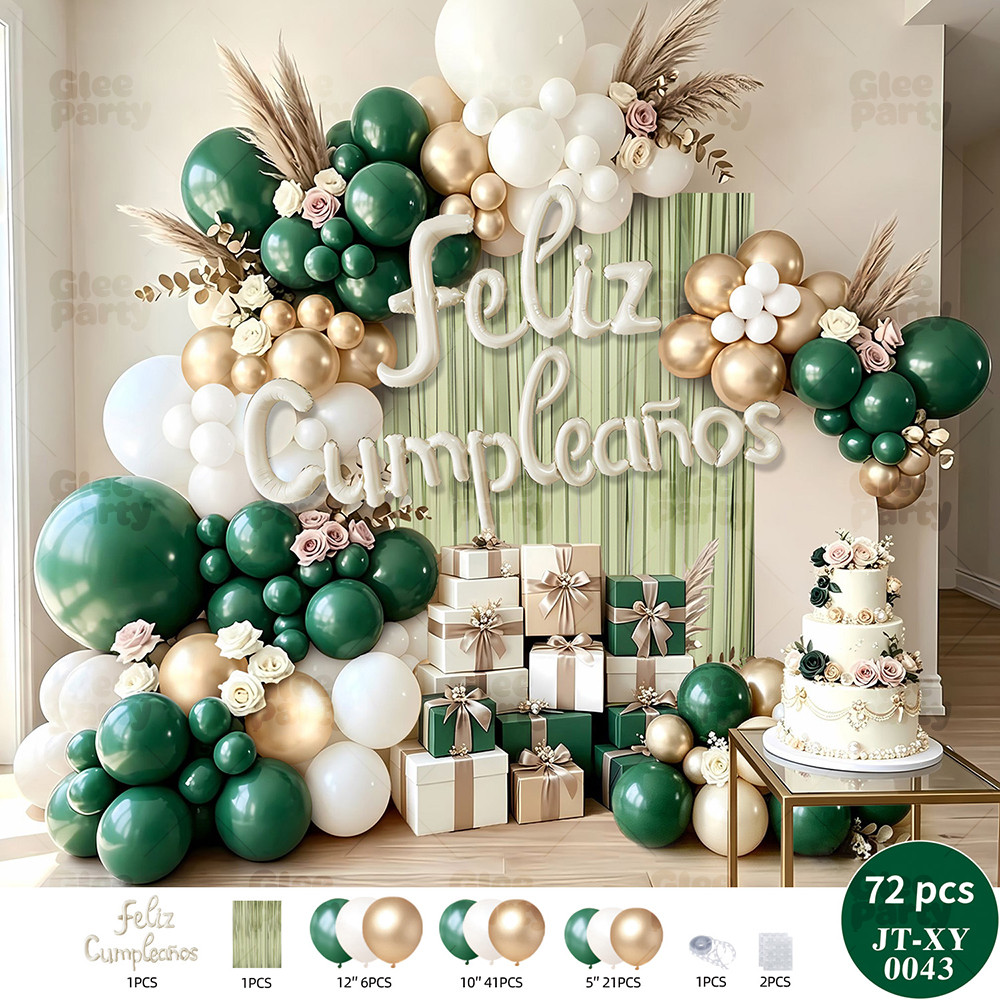Pastel Birthday Balloon Garland