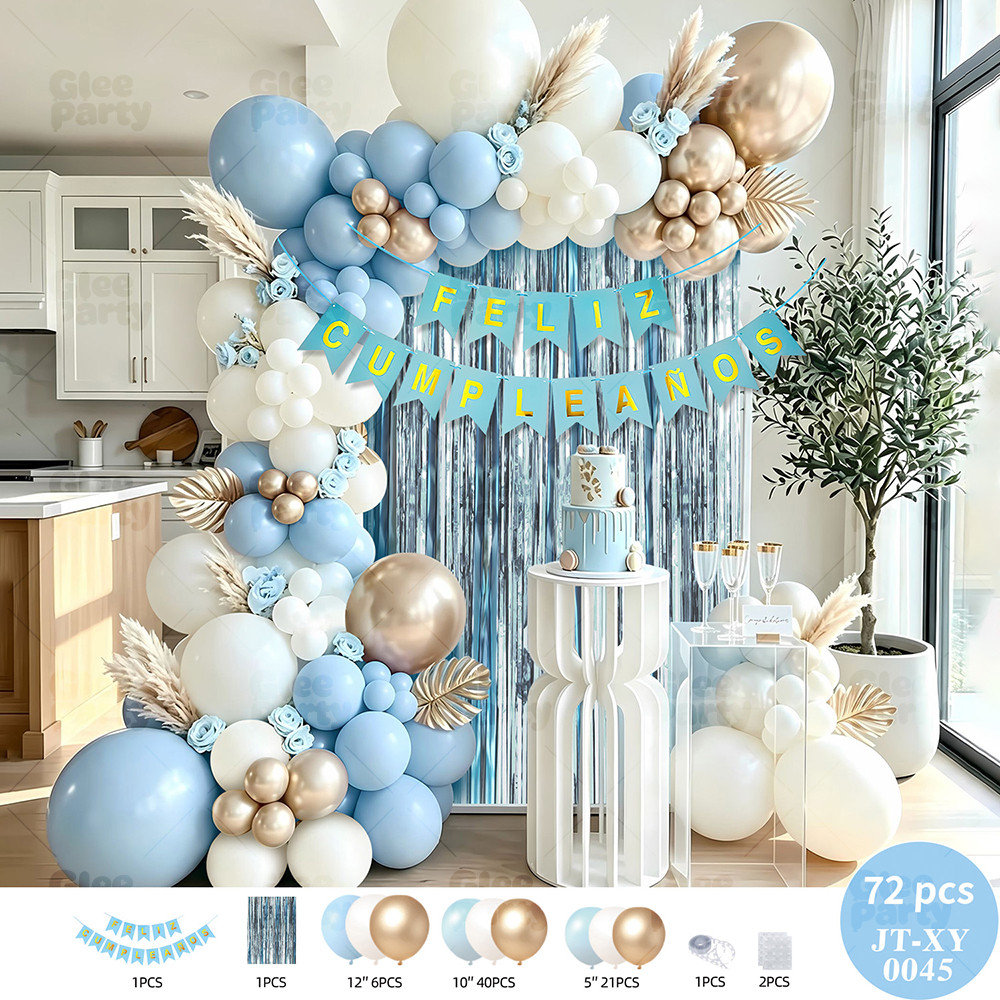 Pastel Birthday Balloon Garland