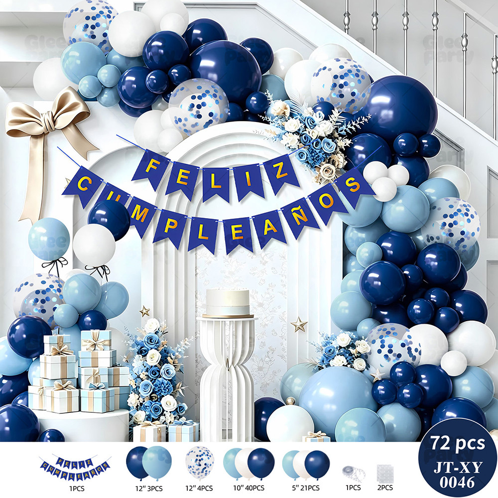 Pastel Birthday Balloon Garland