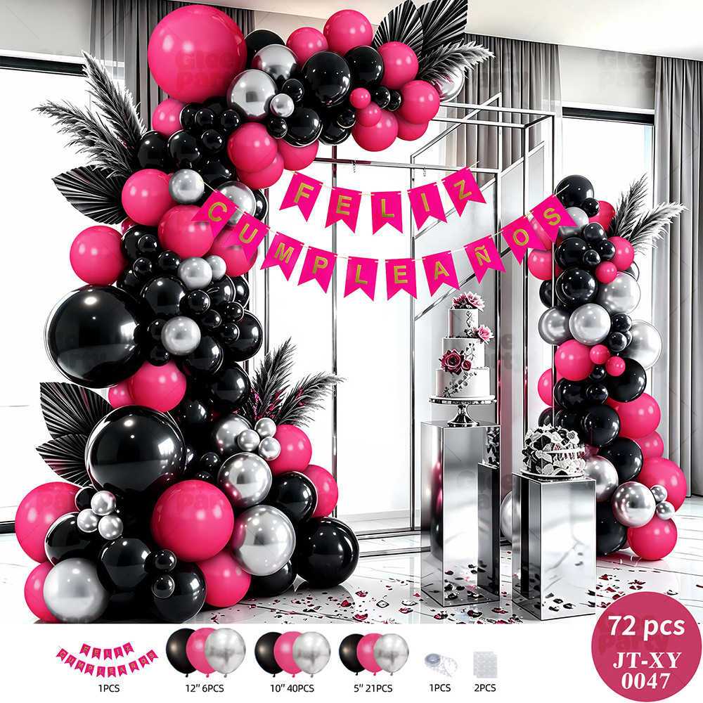 Pastel Birthday Balloon Garland