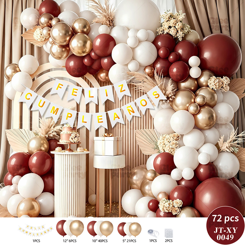 Pastel Birthday Balloon Garland