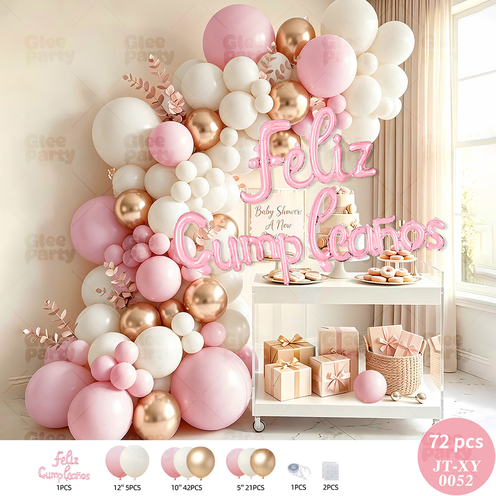 Pastel Birthday Balloon Garland