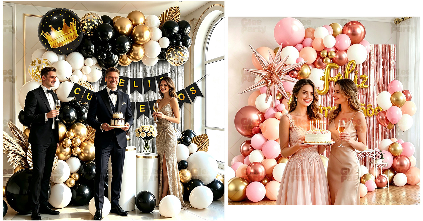 Pastel Birthday Balloon Garland