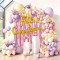 Pastel Balloon Garland Kit Feliz Cumpleanos Birthday Party Decorations