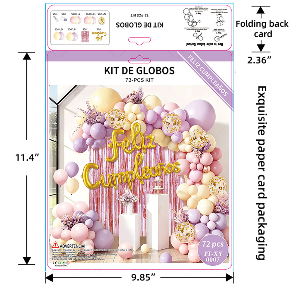 Pastel Birthday Balloon Garland