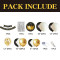 Black Gold Balloon Garland Kit Feliz Cumpleanos Birthday Party Decorations