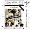 Black Gold Balloon Garland Kit Feliz Cumpleanos Birthday Party Decorations