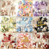 Feliz Cumpleaños Balloon Garland Kit, Red White Gold Birthday Party Decorations