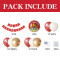Feliz Cumpleaños Balloon Garland Kit, Red White Gold Birthday Party Decorations