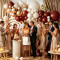 Feliz Cumpleaños Balloon Garland Kit, Red White Gold Birthday Party Decorations