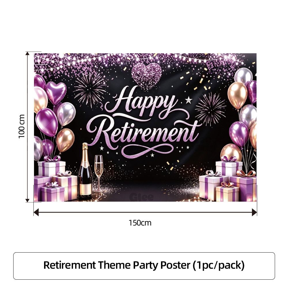 Happy Retirement Decor Kit