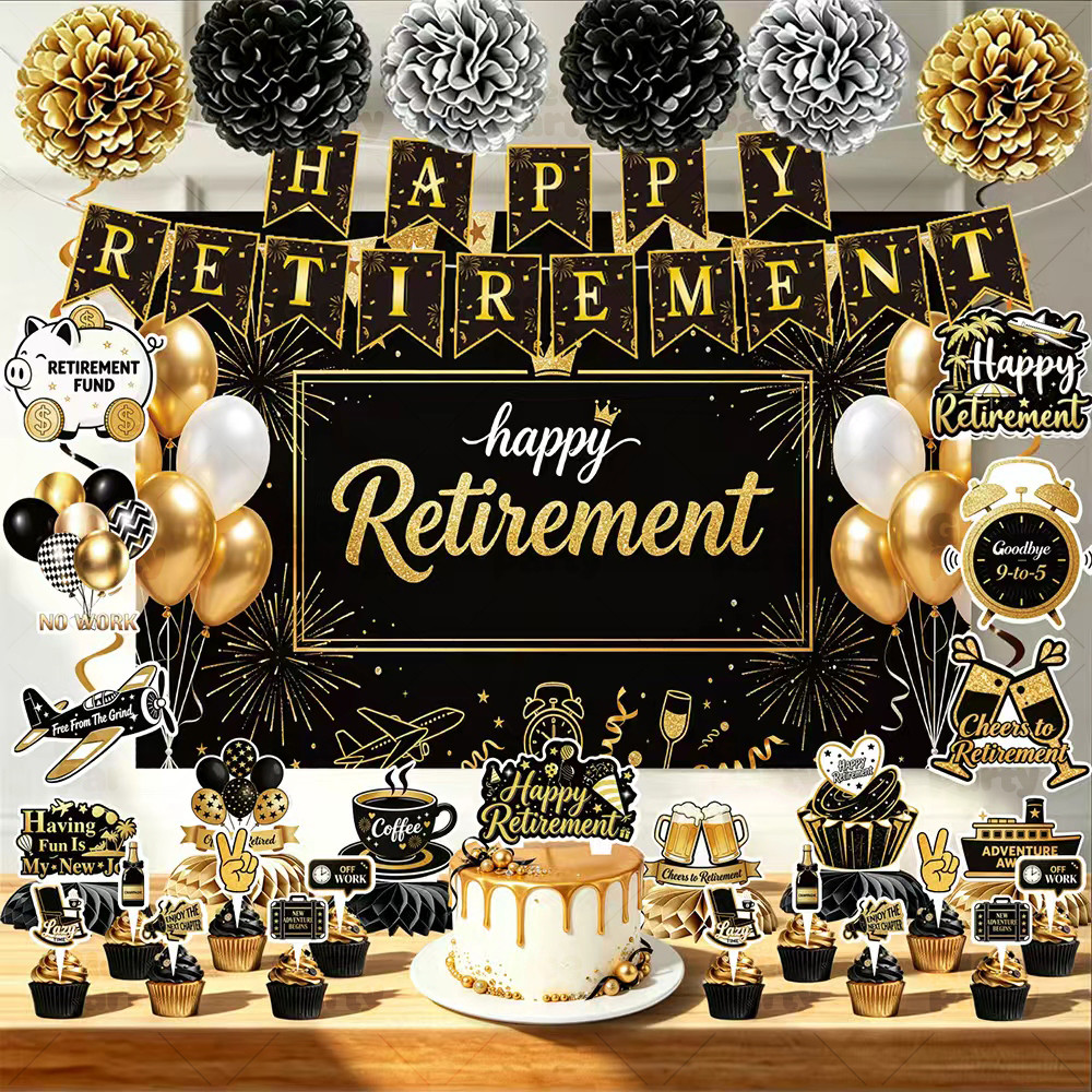 Happy Retirement Decor Kit