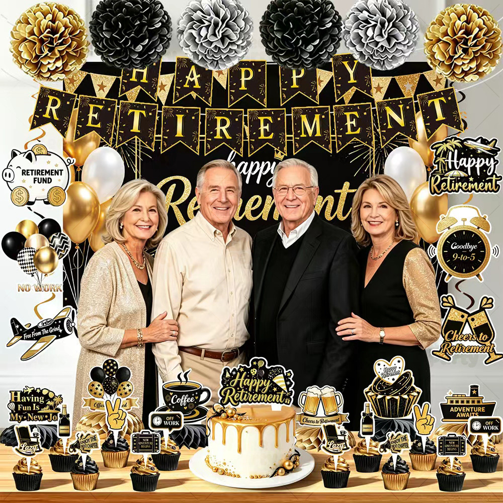 Happy Retirement Decor Kit