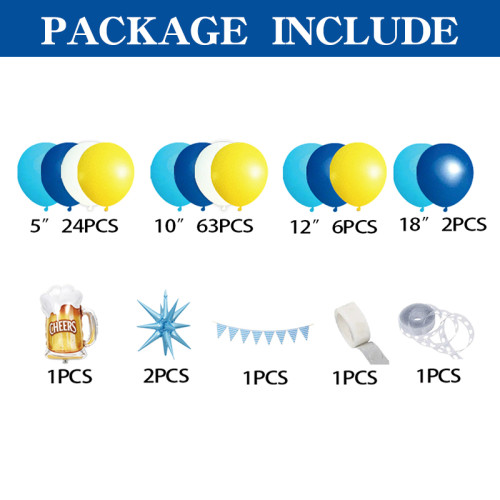 Beer Festival Balloon Garland Kit Oktoberfest Balloon Arch Party Decor With Beer Mug Foil Balloon