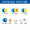 Oktoberfest Balloon Garland Kit, Blue Yellow White Balloon Arch With Oktober Foil Letter Balloons