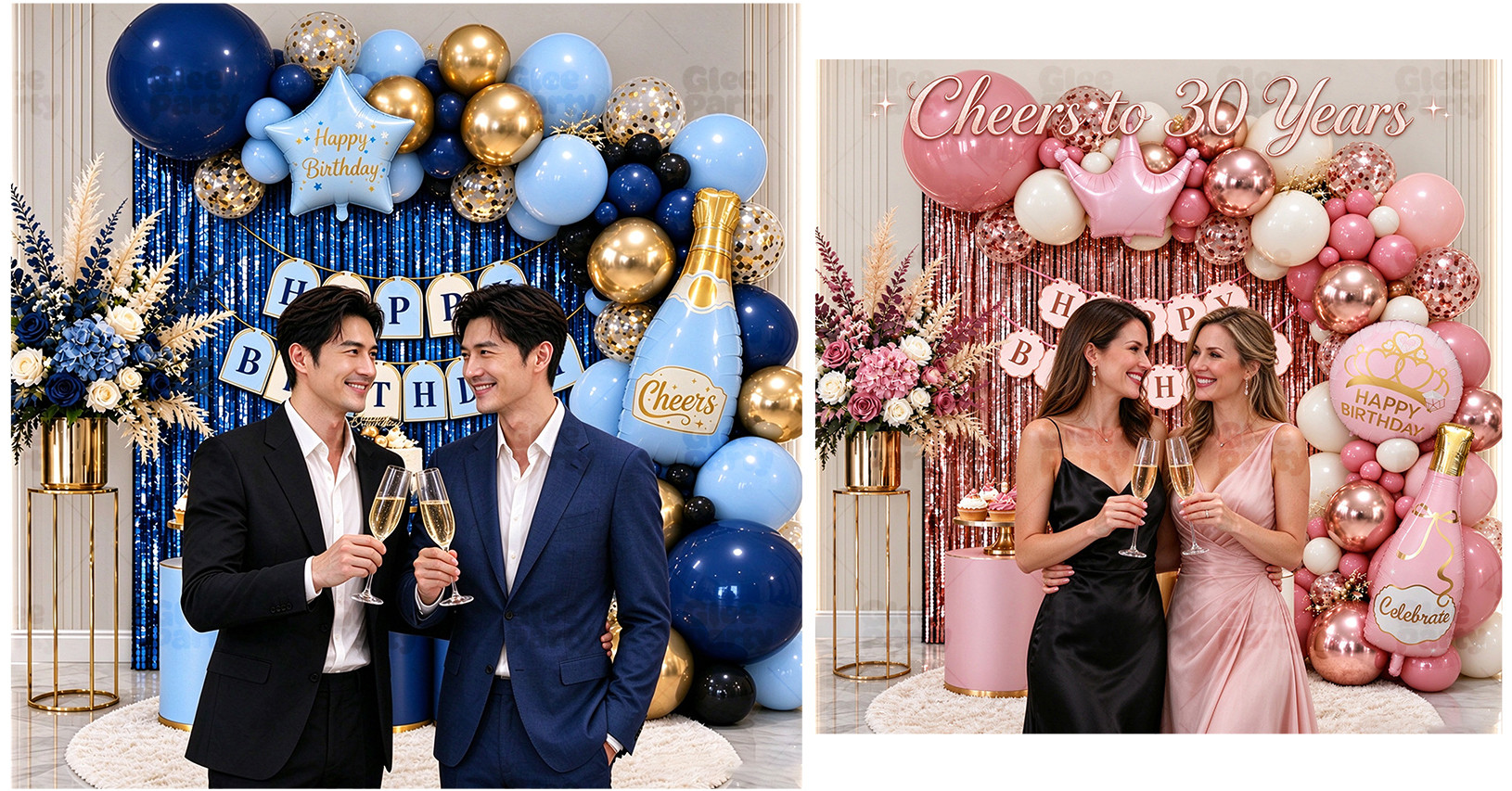 Milestone Birthday Balloon Garland