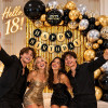 Black Gold Birthday Balloon Garland Kit, 18Th 20Th 30Th 40Th Adult Milestone Birthday Party Decor