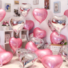 18 inch heart-shaped aluminum foil balloons for wedding decoration, love balloons, birthday balloons