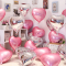 18 inch heart-shaped aluminum foil balloons for wedding decoration, love balloons, birthday balloons