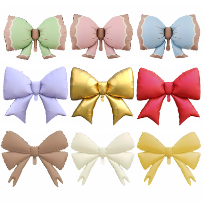 Bow Balloons,Bow Balloon Coquette Balloons for Bow Party Decorations Coquette Birthday Decorations