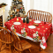Christmas tablecloth, 72 x 54 inches rectangular tablecloth, party decoration