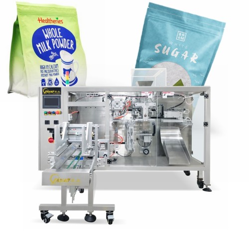 High Speed 4 Station Doypack Premade Pouch Packaging Machine Linear Bagger Horizontal Packing Machine