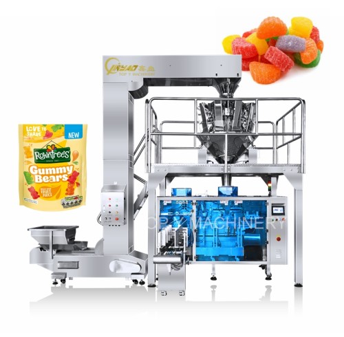 Automatic Dry Fruit Gummy Candy Packing Machine Doypack Bag Packing Machine Horizontal Packing Machine