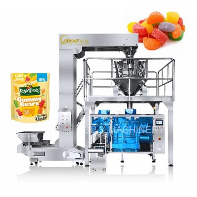 Automatic Dry Fruit Gummy Candy Packing Machine Doypack Bag Packing Machine Horizontal Packing Machine