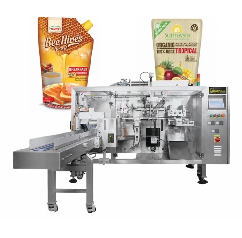 High Speed Yogurt Bag Packing Machine Fruit Pulp Juice Filling Machine Corner Spout Pouch Filling Machine