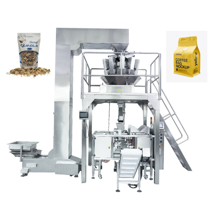 Fully Automatic Snacks Premade Bag Doypack Machine Gummy Candy Chocolate Dried Nuts Packing Machine