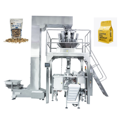 Fully Automatic Snacks Premade Bag Doypack Machine Gummy Candy Chocolate Dried Nuts Packing Machine