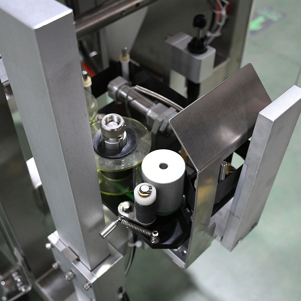 Drive rollers and film path inside a packaging machine
