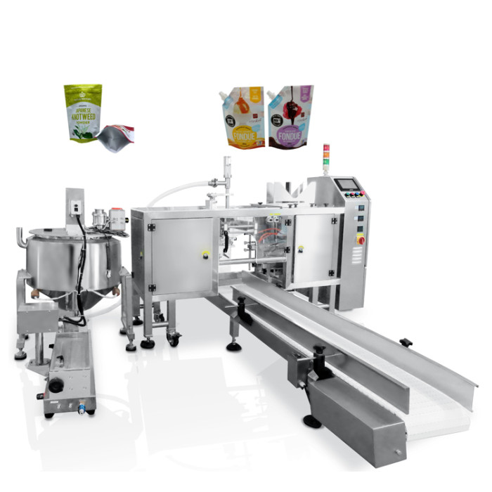 Liquid Soap Filling Salad Dressing Juice Stand up Spout Pouch Premade Bag Doypack Packaging Machine