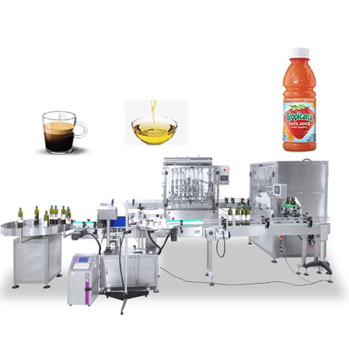 Fully Automatic Filling System Capping Labeling Bottle Honey Juice Oil Filling Machine for bottles