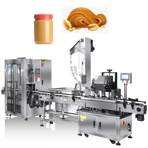 Fully Automatic Peanut Butter Spice Paste Filling Machine System Filling Machine for bottles cans
