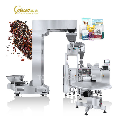 Automatic Beans Pouch Filling Zipper Stand up Plastic Kraft Paper Premade Bag Packing Machine