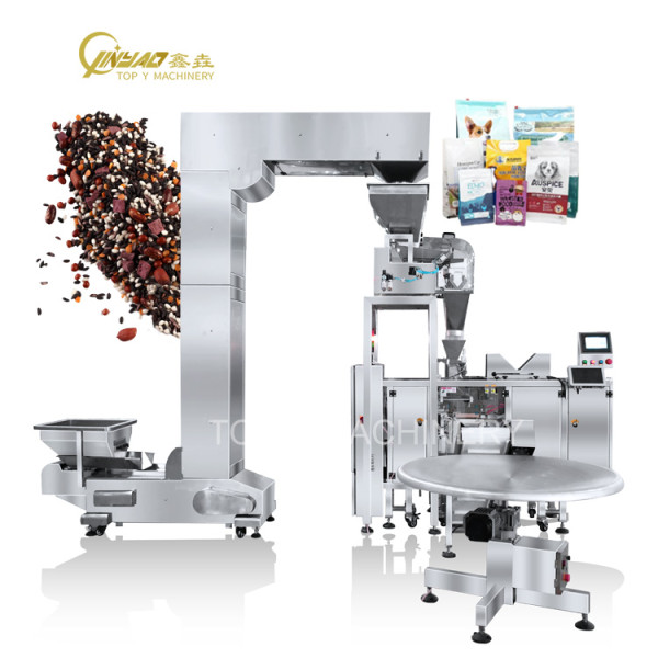 Automatic Beans Pouch Filling Zipper Stand up Plastic Kraft Paper Premade Bag Packing Machine