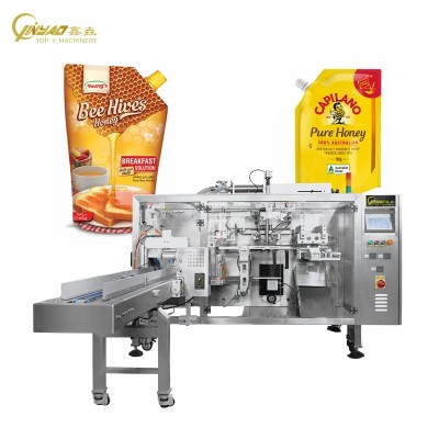 Horizontal Doypack Cooking Oil Plastic Bag Automatic Packaging Machine Premade Bags Packing Machine