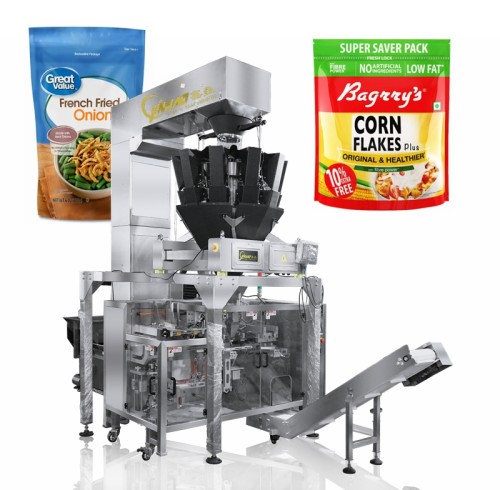 Multihead Weigher Cereal Corn Flake Breakfast Oatmeal Oats Granola Packaging Machine For Doypack Bag