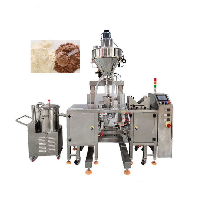 Spice Coffee Milk Powder Wheat Corn Flour Doypack Filling Sealing Premade Bag Packaging Machine for Stand up Zipper Pouch