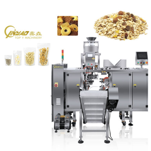 Automatic Packing Machine Nuts Cookies Oats Standup Zipper Pouch Premade Bag Packaging Machine