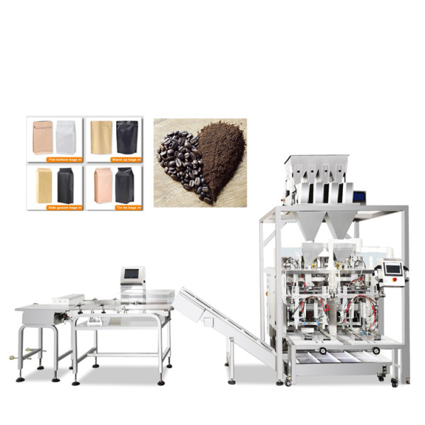 Automatic Coffee Beans Packing Machine | Double Station DoyPack Pouch Packaging | Beans Coffee Powder