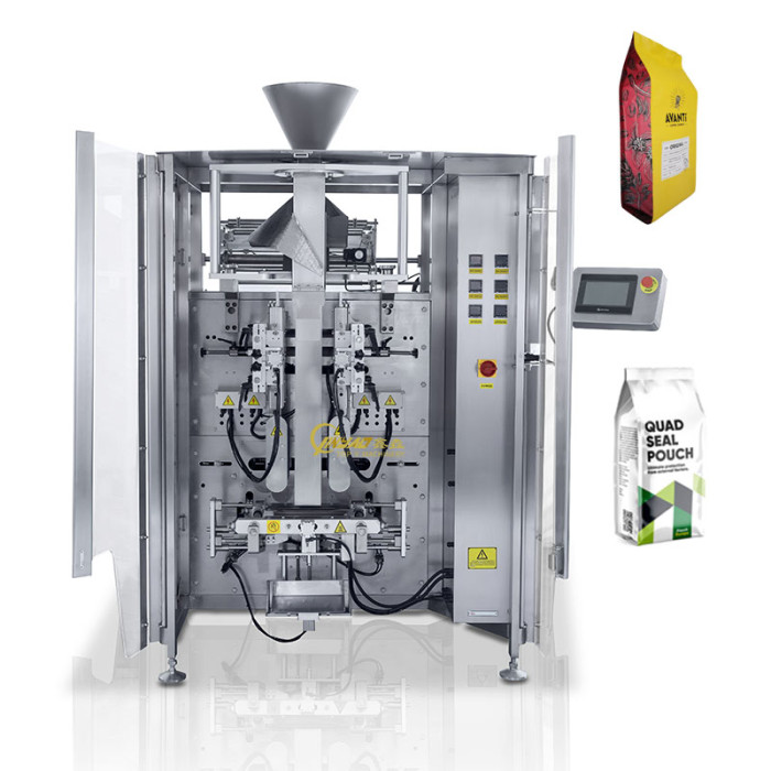 Multi-function Automatic Quad Sealed Bag Filling Packing Machine Coffee Weighing Packaging Machine
