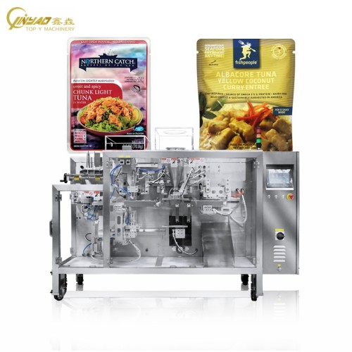 Automatic Vacuum Retort Pouch Packaging Machine Pickles Cooked Meat Tuna Fish Packing Machine