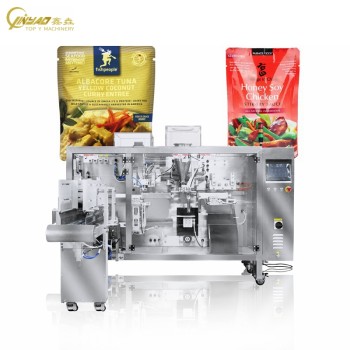 Factory Automatic Instant Foodstuff Fast Foods Chicken Meat Stand up Retort Pouch Packaging Machine